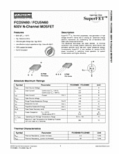 DataSheet FCD5N60 pdf